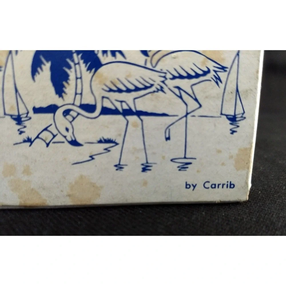 Florida Souvenir Shot Glasses Vtg Carrib Set of 4 Original Box Marlin Sunshine